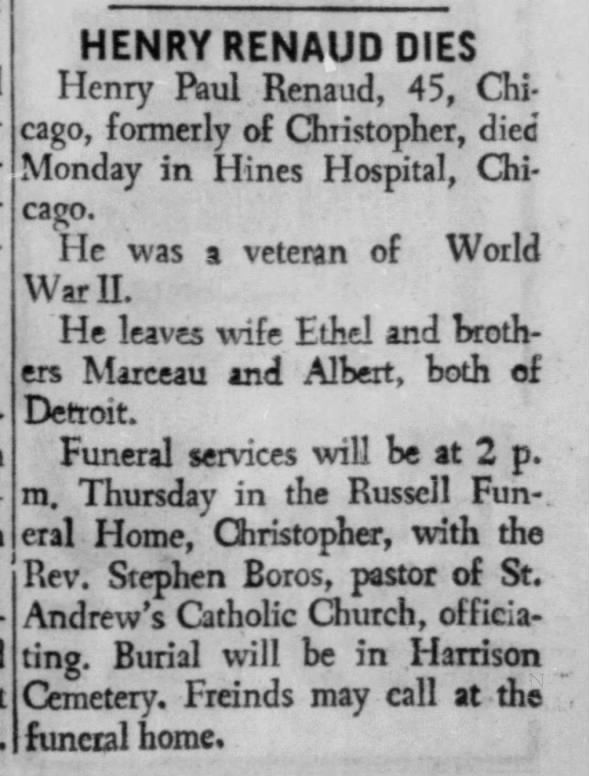 Clipping from Southern Illinoisan